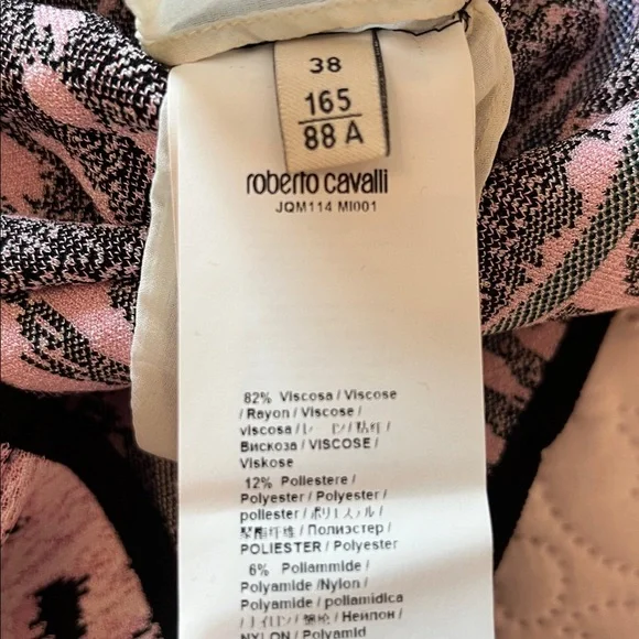 NWT Roberto Cavalli Leopard Cherry Blossom Bodycon Dress - Picture 11 of 13